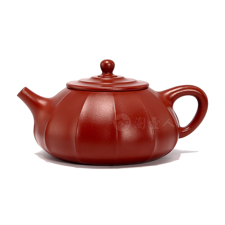 正宗原矿宜兴紫砂壶-欣柔壶-汤先武全手工制作-原矿大红袍紫砂泥料
