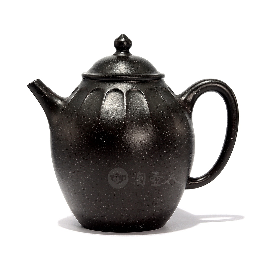 正宗原矿宜兴紫砂壶-羽衣壶-汤先武全手工制作-原矿九龄君子兰紫砂泥料