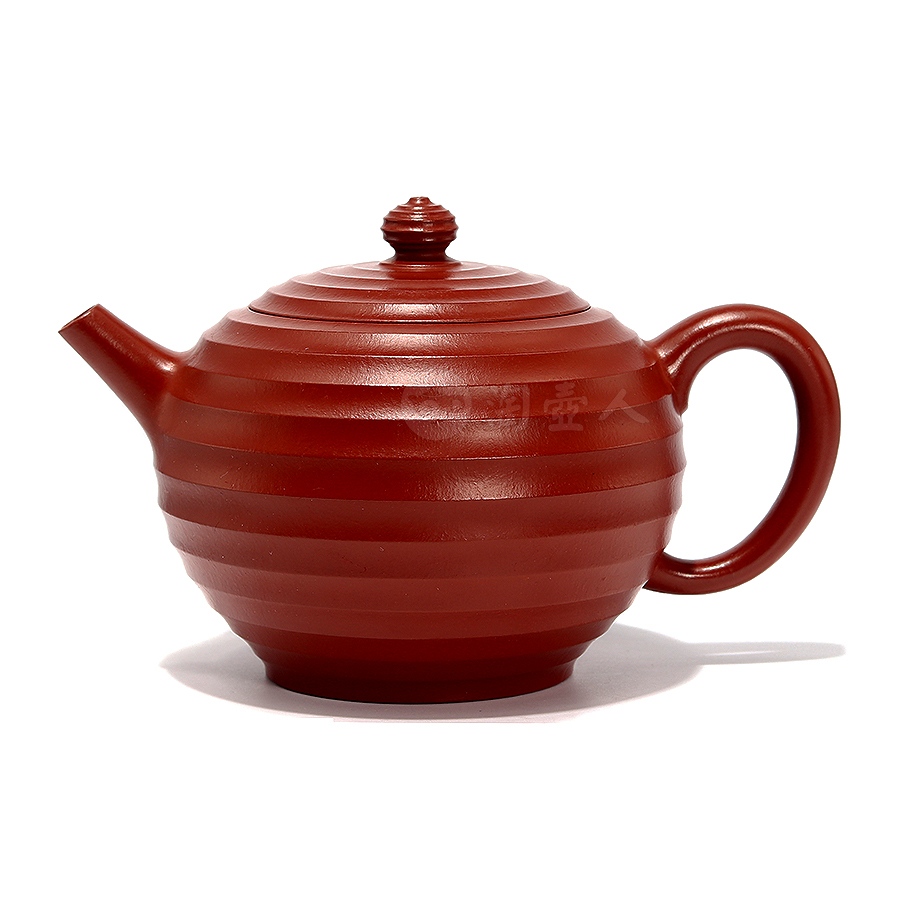 正宗原矿宜兴紫砂壶-听波壶-汤先武全手工制作-原矿大红袍紫砂泥料