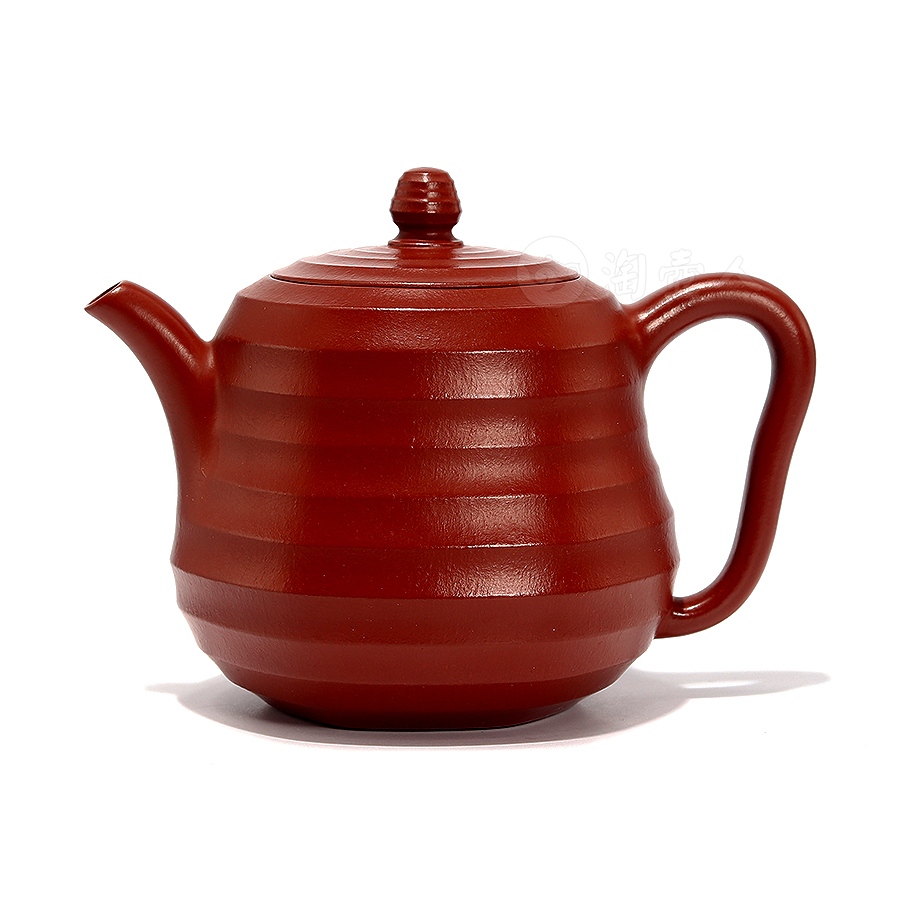 正宗原矿宜兴紫砂壶-丹芦壶-汤先武全手工制作-原矿大红袍紫砂泥料