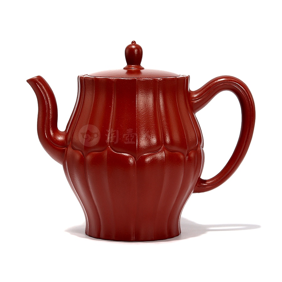正宗原矿宜兴紫砂壶-高菱壶-汤先武全手工制作-原矿大红袍紫砂泥料