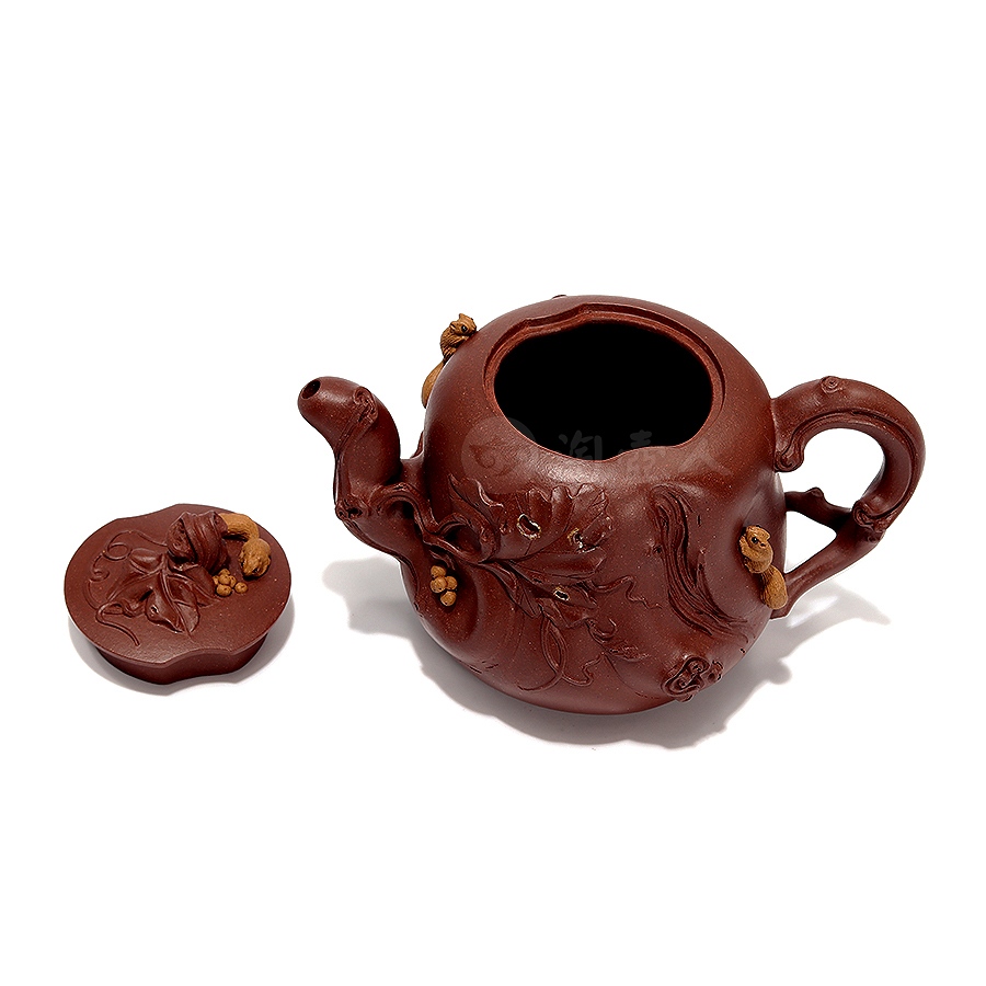 全手松鼠葡萄壶