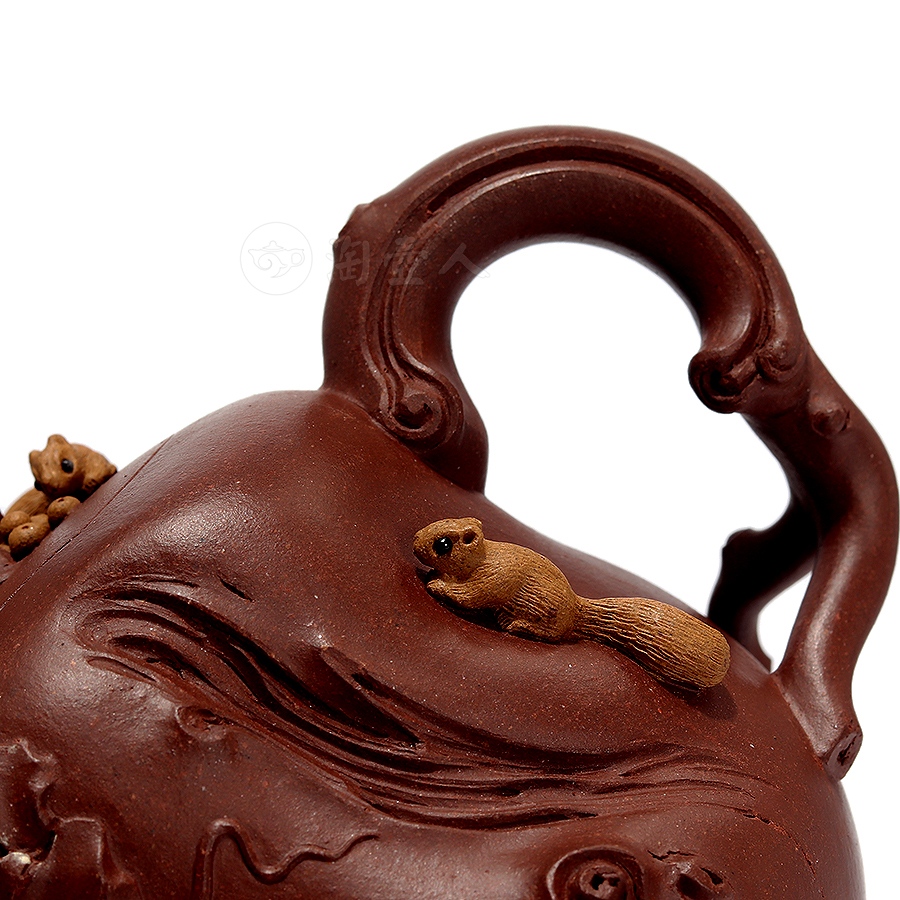 全手松鼠葡萄壶