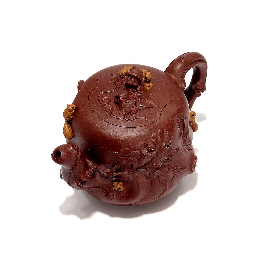 全手松鼠葡萄壶