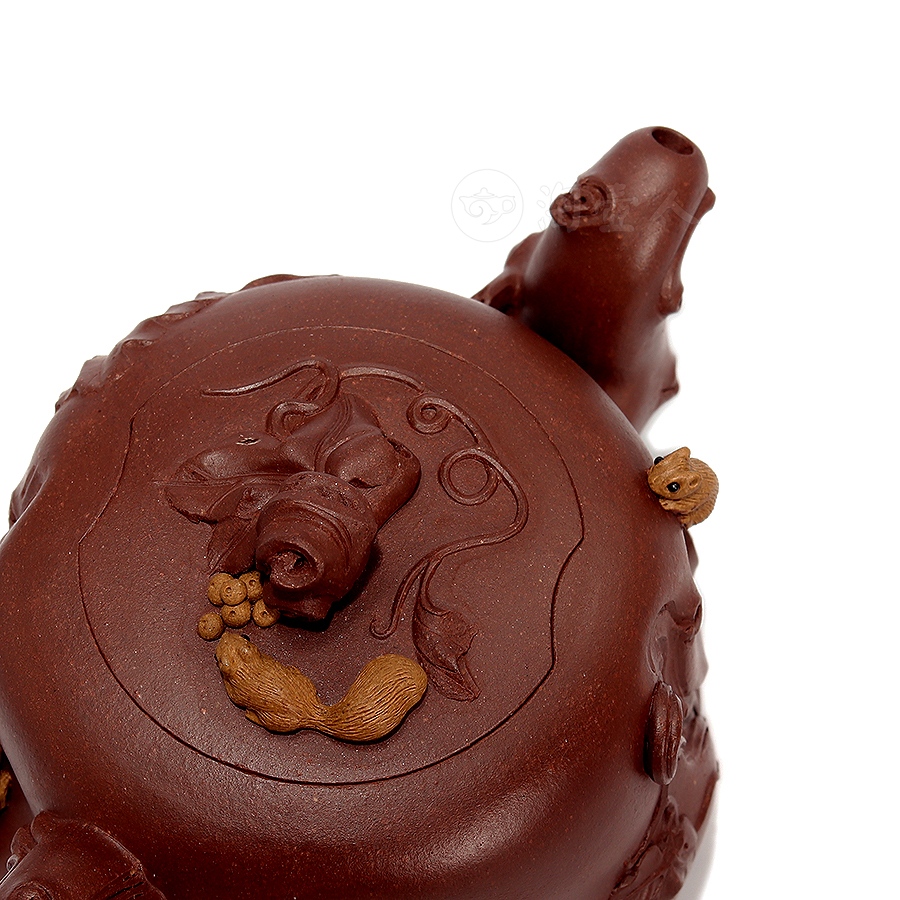 全手松鼠葡萄壶