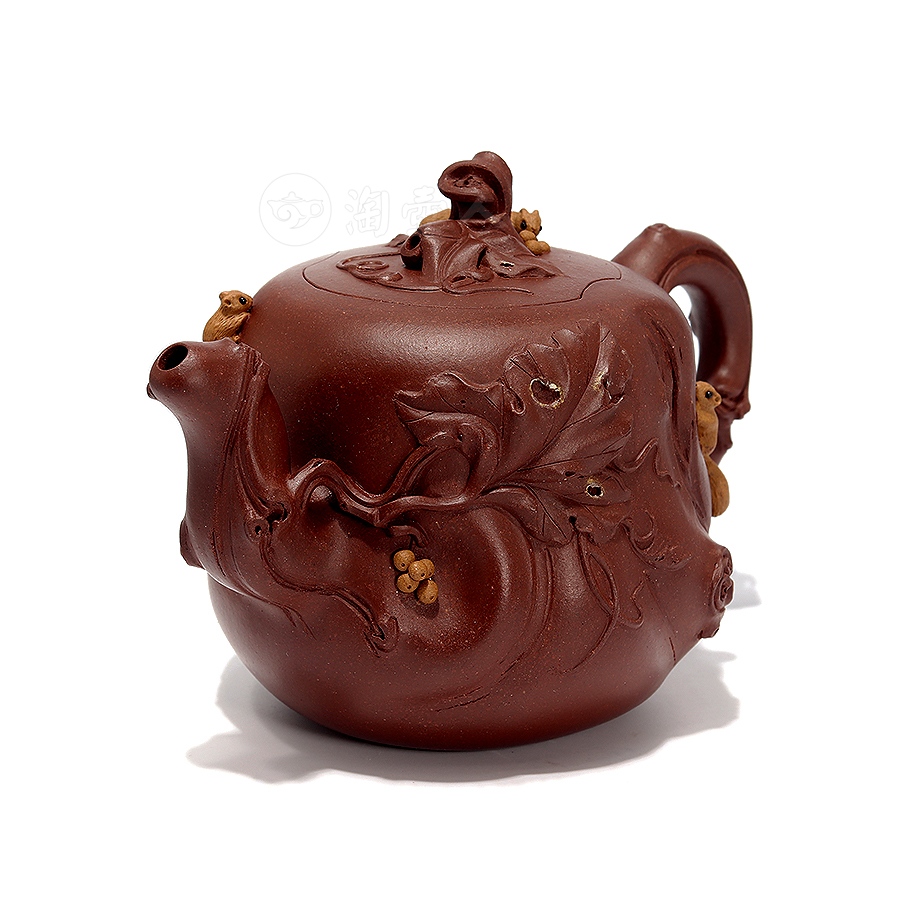 全手松鼠葡萄壶