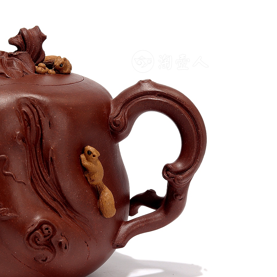 全手松鼠葡萄壶