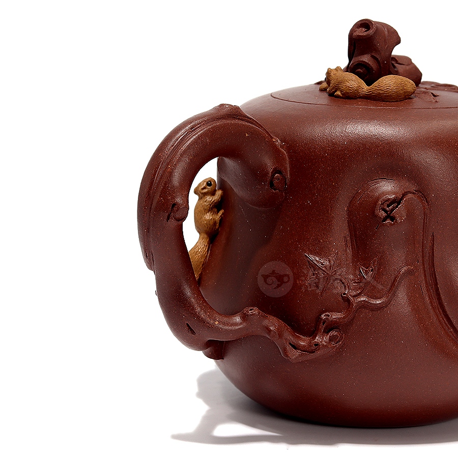 全手松鼠葡萄壶