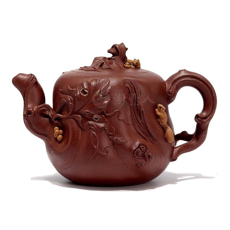 全手松鼠葡萄壶