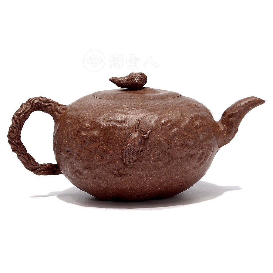 全手鱼化龙壶(薄胎)