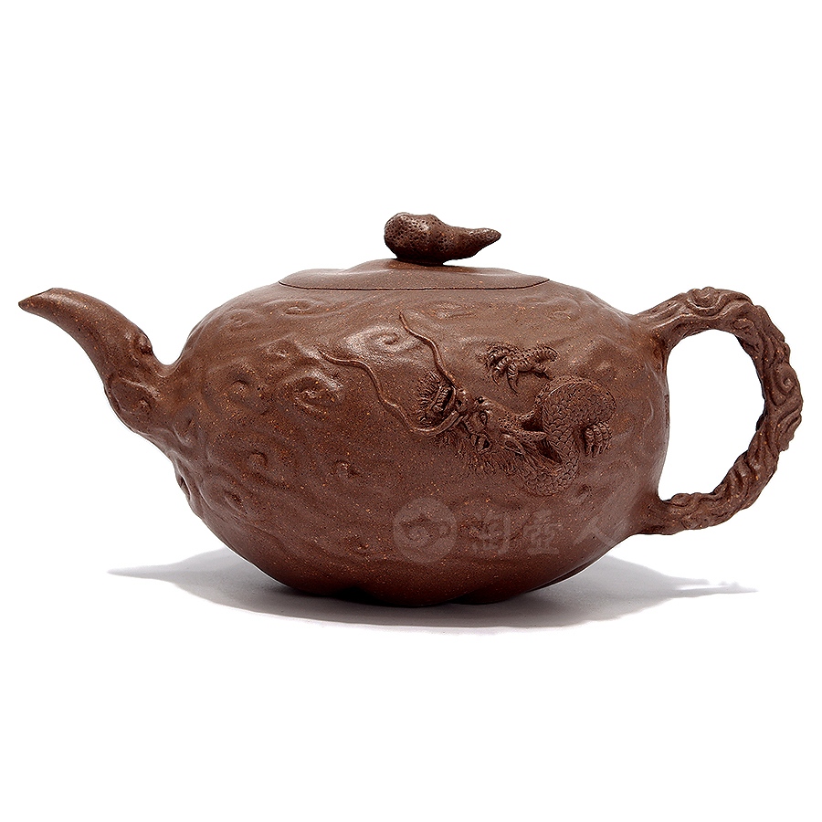 全手鱼化龙壶(薄胎)