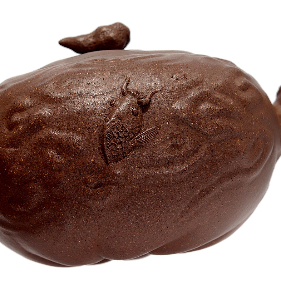 全手鱼化龙壶(薄胎)