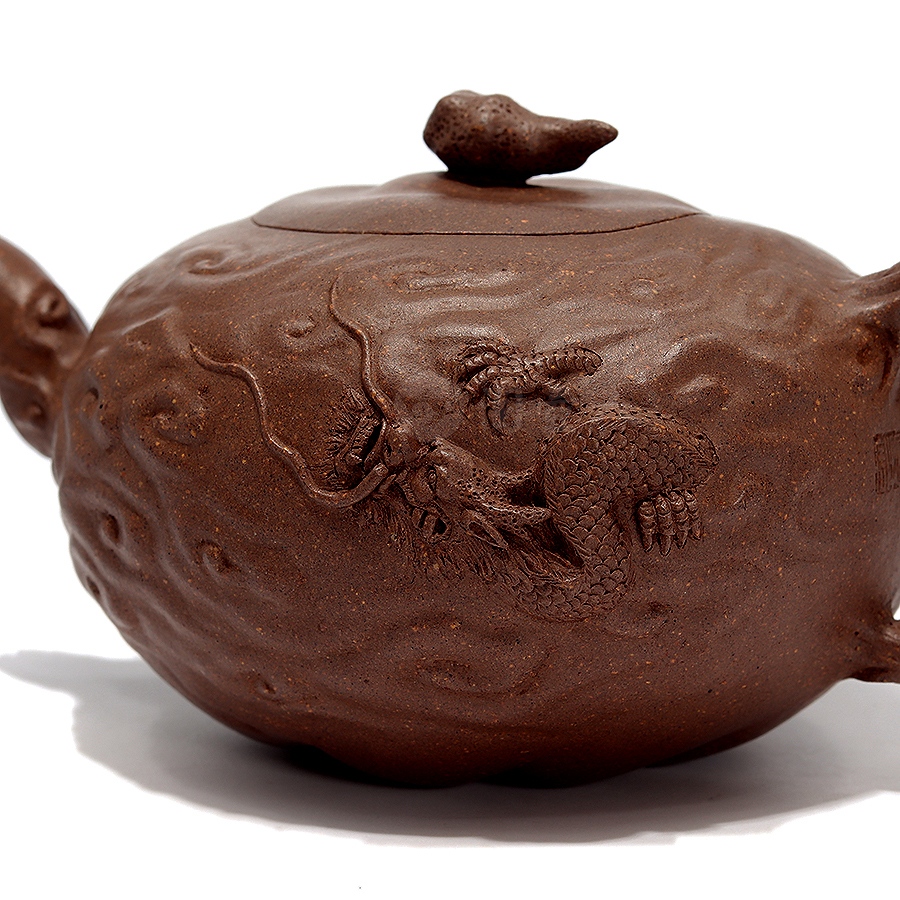 全手鱼化龙壶(薄胎)