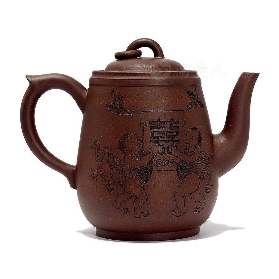 谭泉海紫砂壶价格《百禧图》大师印章简介-淘壶人