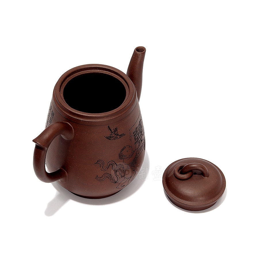 谭泉海紫砂壶价格《百禧图》大师印章简介-淘壶人