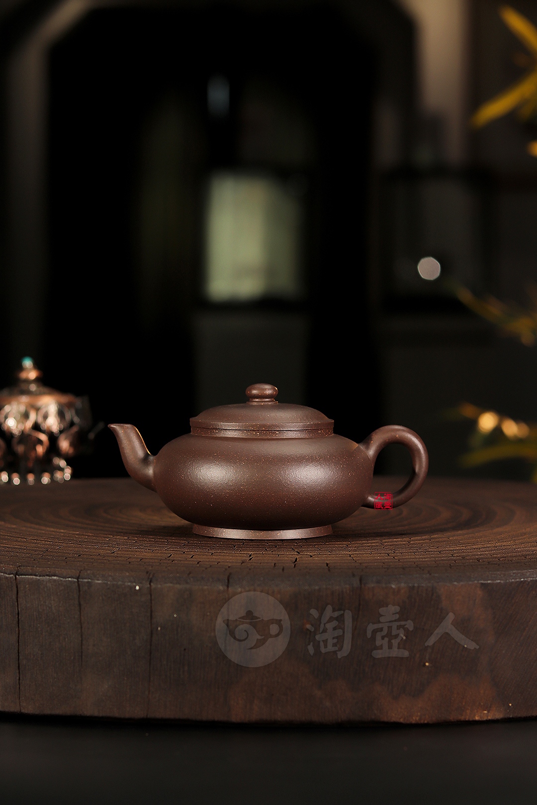 徐曲全手工制《扁圆壶·汉棠监制》