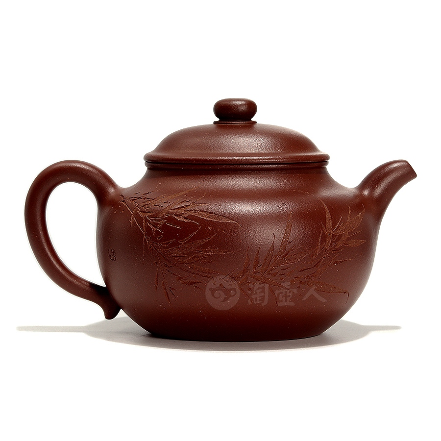全手腰圆莲子壶(吴东元刻)