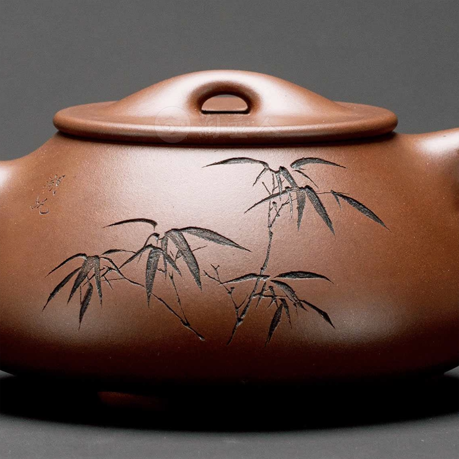 顾景舟制《相明石瓢壶(吴湖帆书画)》