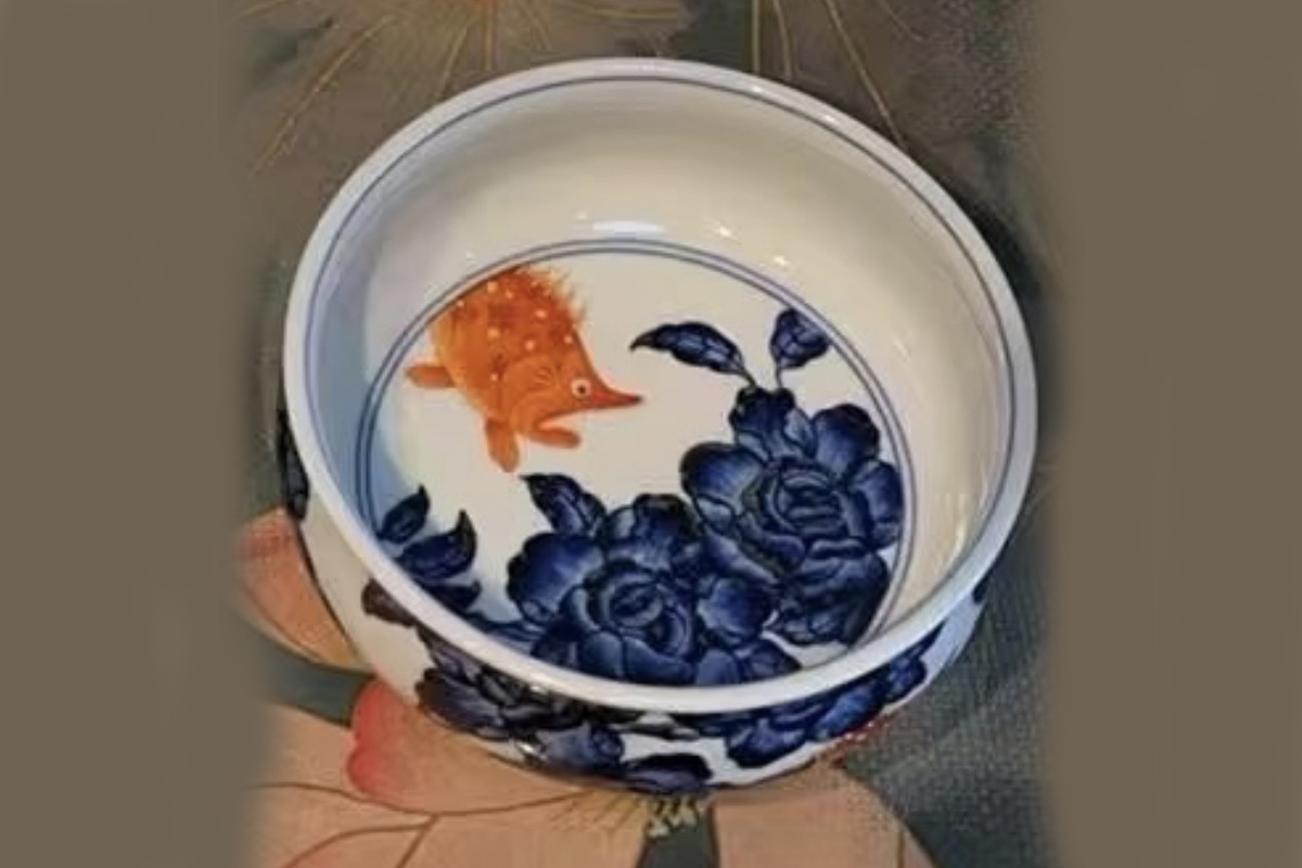 矾红鳜鱼压手杯