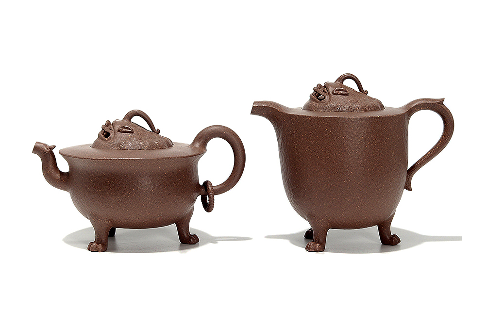 厉振宇全手工制《祥瑞对壶》