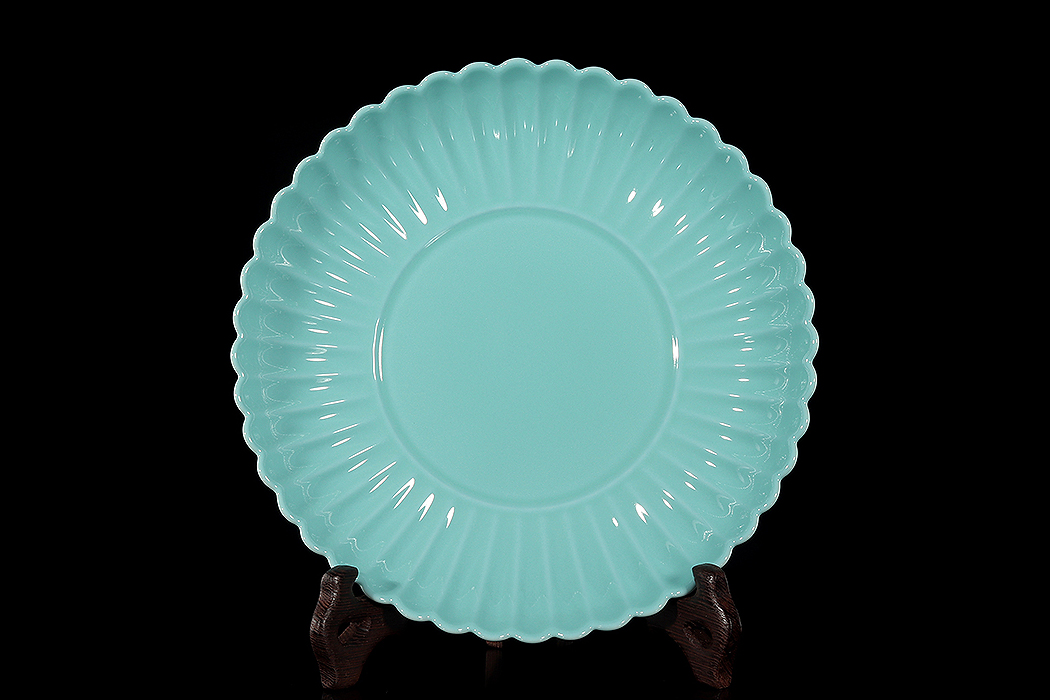 花瓣壶承(绿松石)