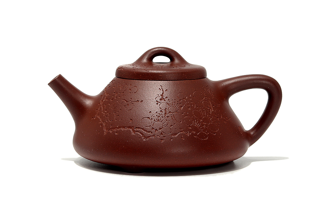 史宝林全手工制《子冶石瓢壶(黄文艺陶刻)》