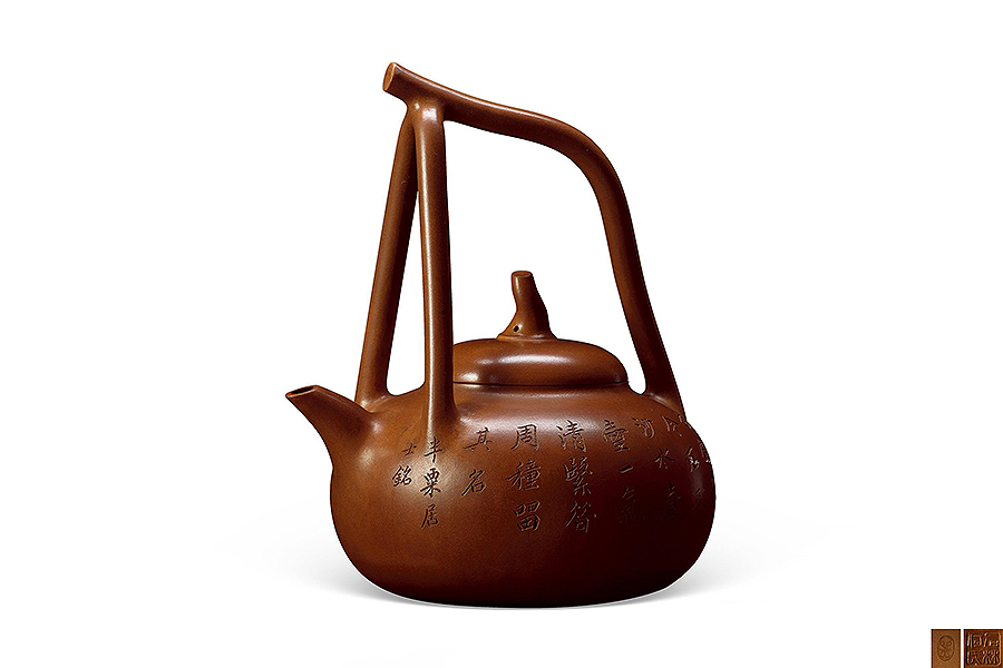 茄瓜提梁壺