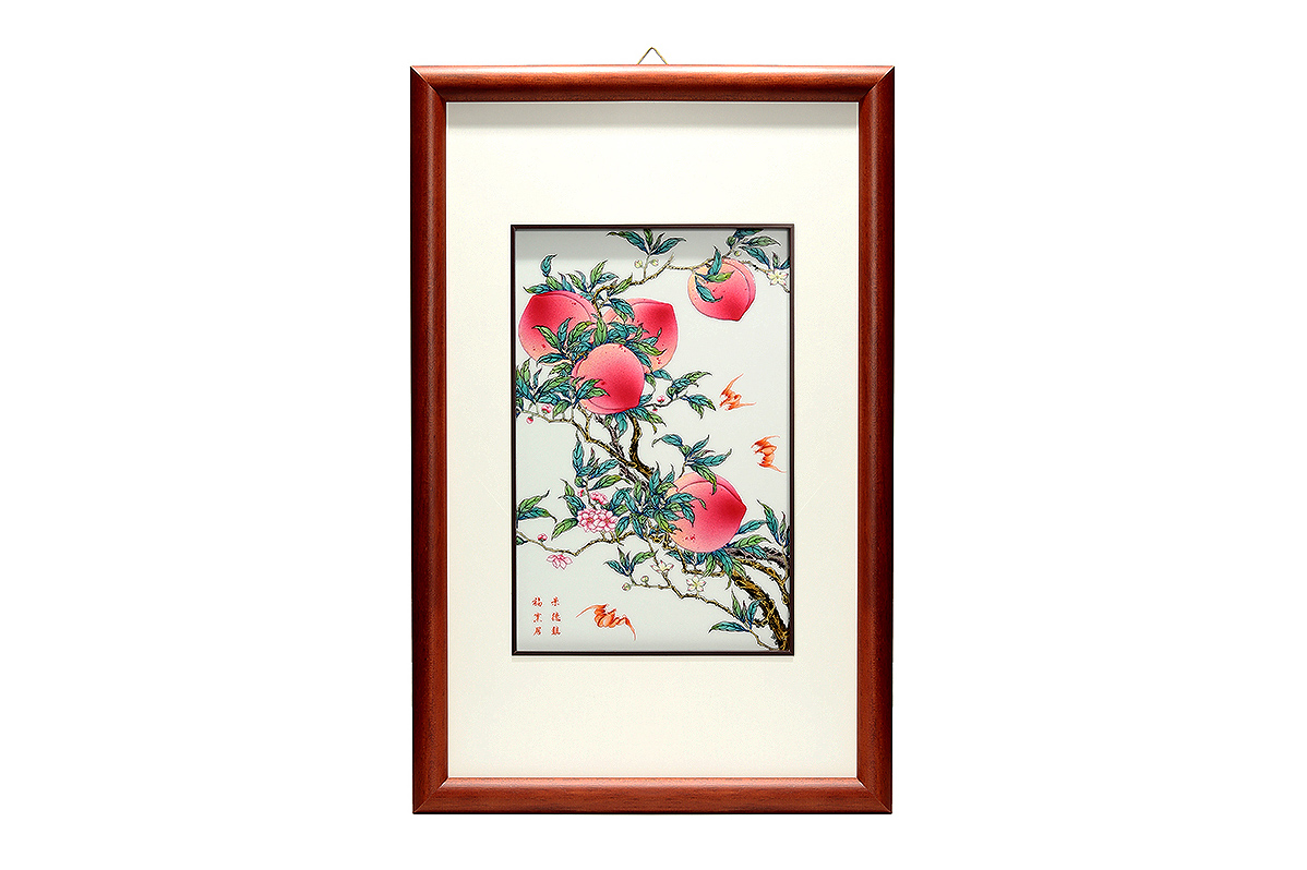 福寿瓷板画