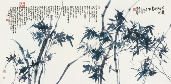 禅林画境--丁飞中国画展在宜兴大觉寺展出