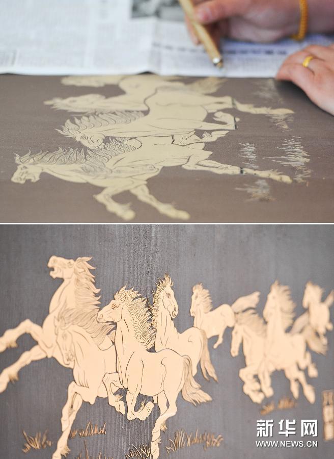 辽宁喀左:传承发展紫砂壁画手工艺图