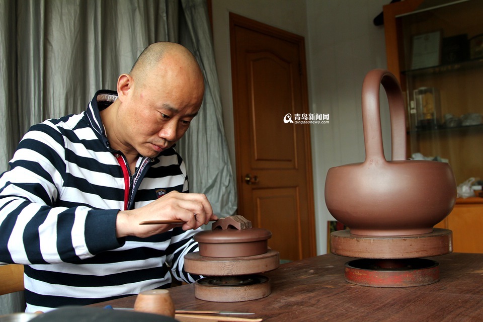 紫砂大师创作青岛主题作品本月底将亮相(图)