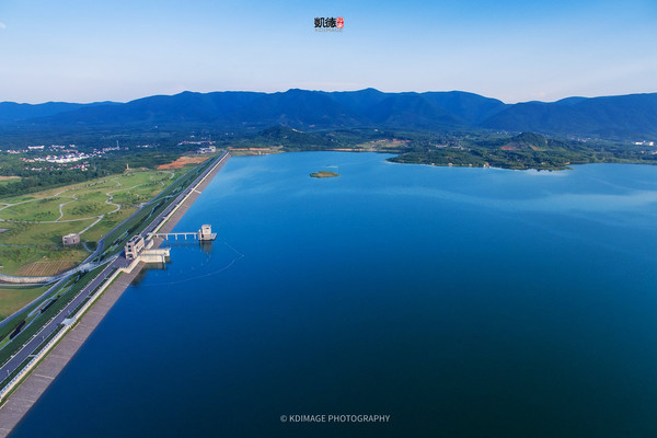 太湖第一源空中颜值:航拍宜兴湖父