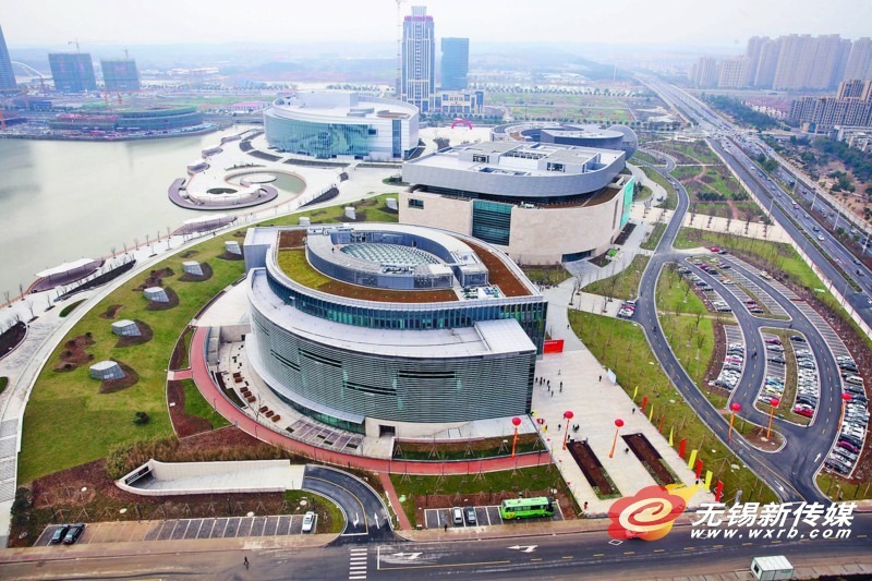 宜兴文化中心集群式建筑竣工启用