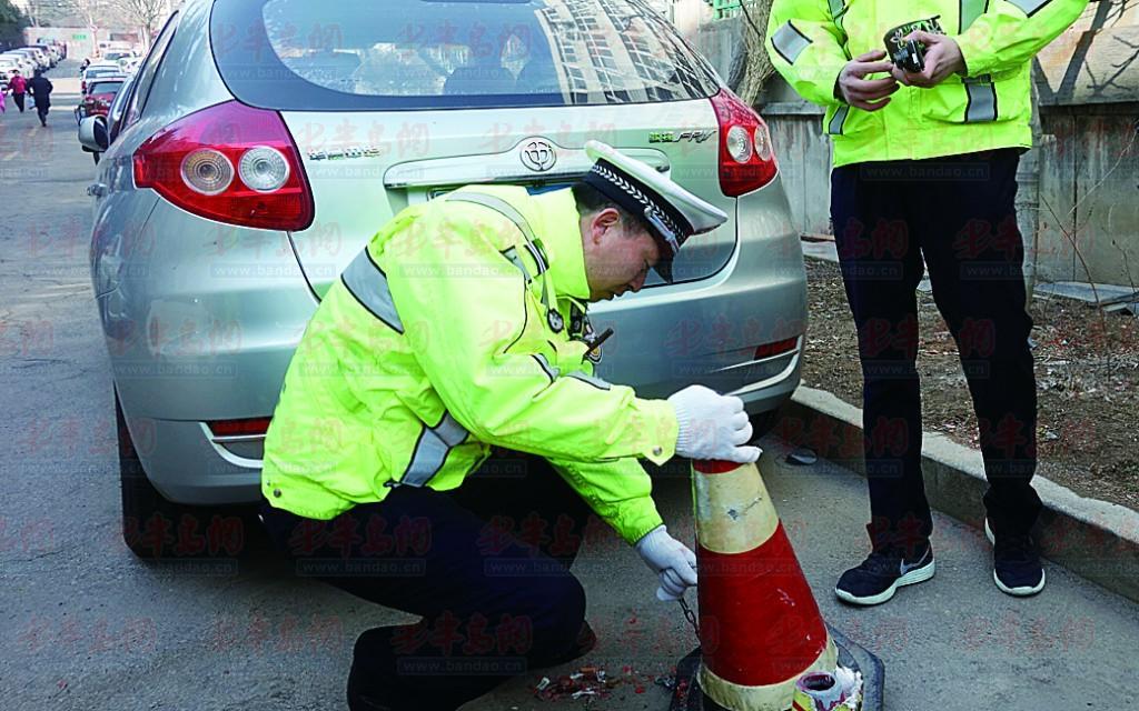 多个部门联合执法宜兴路清理30余停车利器