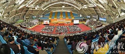 星云大师宜兴讲禅的生活文化4000民众齐呼大师吉祥