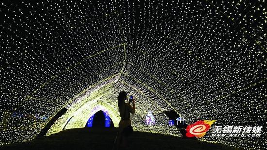 宜兴150亩荒地现花田灯海灯海艺术成旅游新亮点