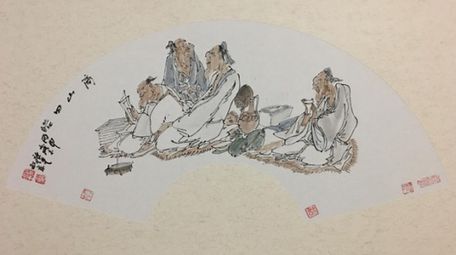 中国画画家顾平逍遥山水中国画展在宜兴举办