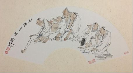 中国画画家顾平逍遥山水中国画展在宜兴举办