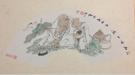 中国画画家顾平逍遥山水中国画展在宜兴举办