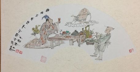 中国画画家顾平逍遥山水中国画展在宜兴举办