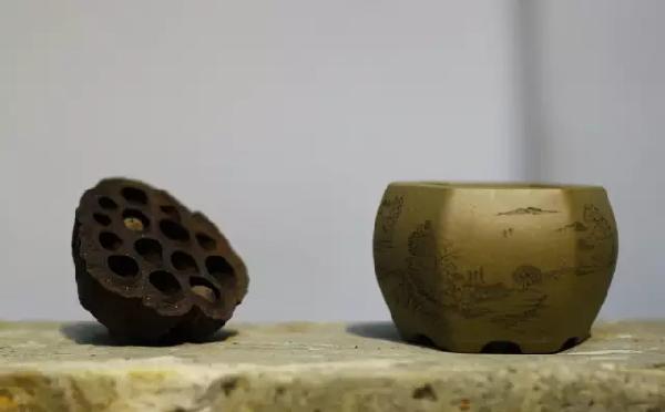 <b>紫砂</b>花盆的刻绘艺术