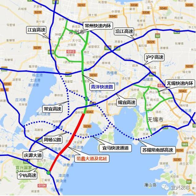 宜兴范蠡大道北延地图图片