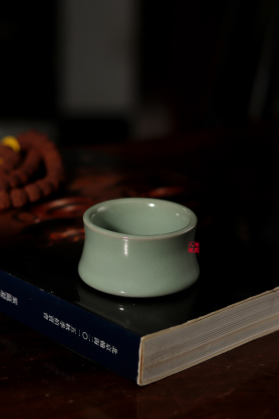 张涛汝窑汝瓷《将军压手杯》鉴赏